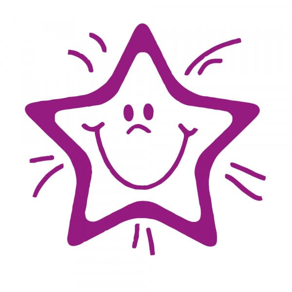Stamper: Smiley Star - Purple