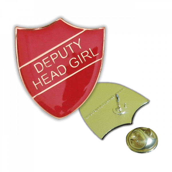 Badge: Deputy Head Girl Red - Enamel
