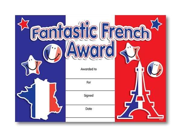 Certificate: Fantastic French Award