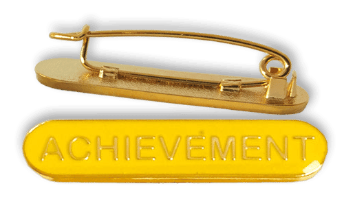 Badge: Achievement Bar Yellow - Enamel