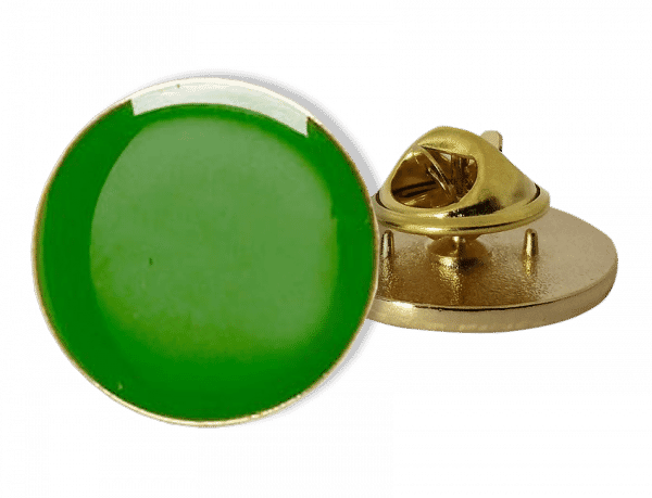 Badge: Plain Circle Green - Enamel