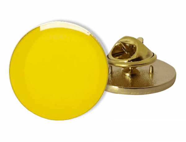 Badge: Plain Circle Yellow - Enamel