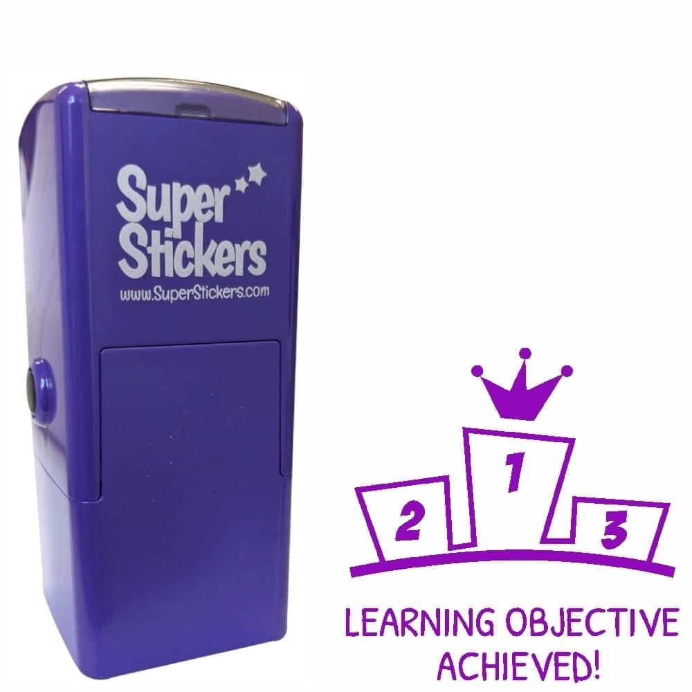 Learning Objective Achieved Stamper - Purple