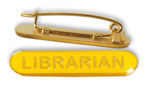 Badge: Librarian Bar Yellow - Enamel