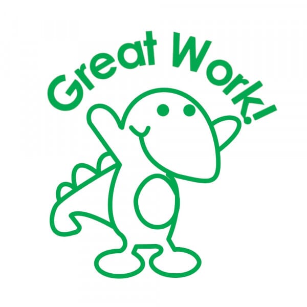 Stamper: Great Work - Dinosaur - Green