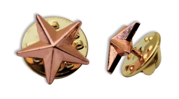 Badge: Bronze Star - 12mm Enamel