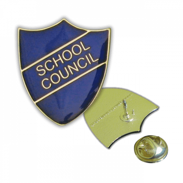 Badge: School Council Blue - Enamel