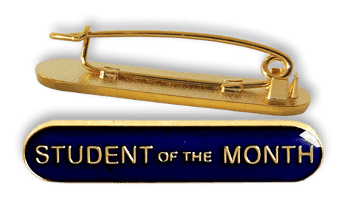 Badge: Student of the Month Blue - Enamel