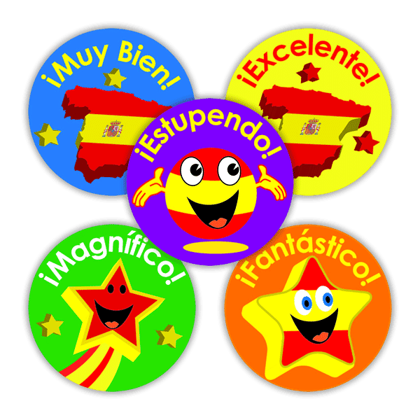Sticker: Spanish Maps &amp; Stars Variety