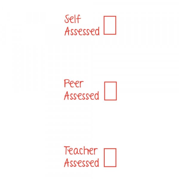 Stamper: Self / Peer / Teacher Assessed