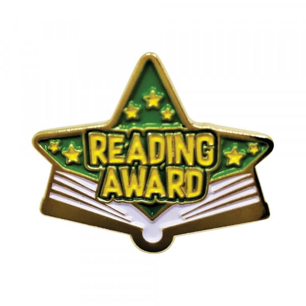 reading award enamel badge