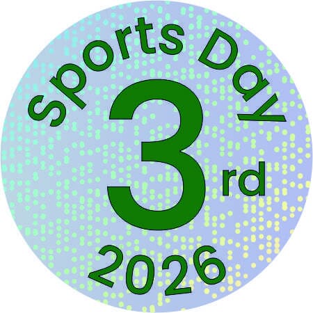 Sports Day Sparkling Bronze Badge – 3rd Place School Pin Award (38mm)