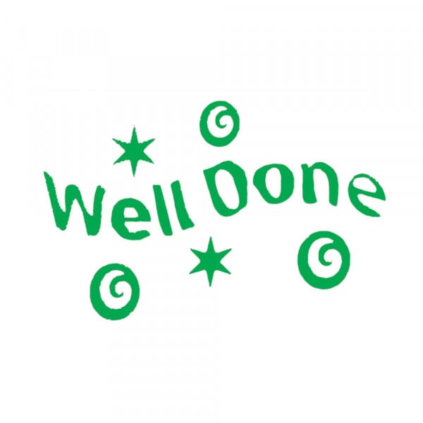 Stamper: Well Done - Swirls - Green