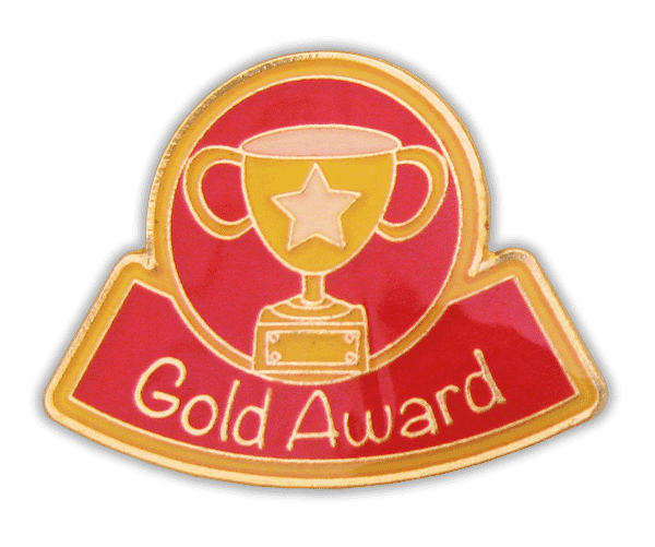 Badge: Gold Award - Enamel
