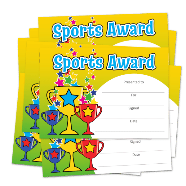Certificate: Sports Award Bulk Pack