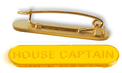 Badge: Yellow House Captain Bar - Enamel