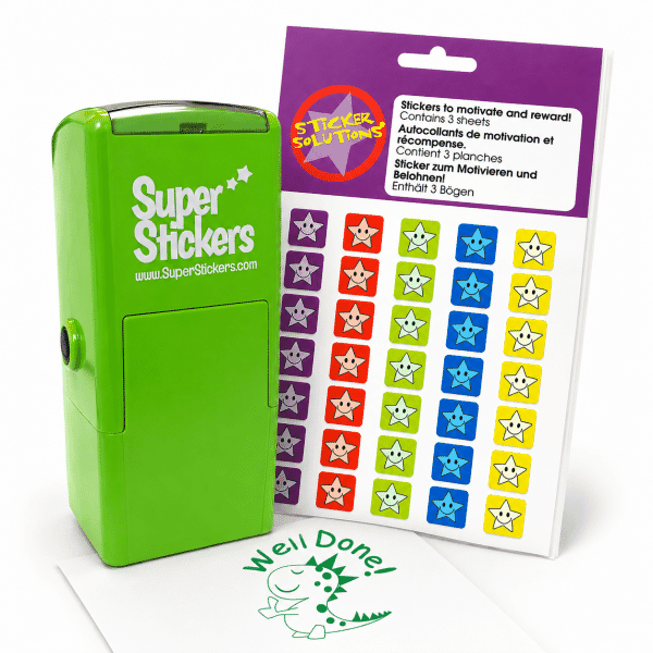 Value Pack Praise – Reward Stickers &amp; Well Done Teacher Stamper