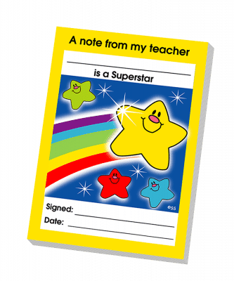 SuperStickers Reward Praise A6 Note Pad For Teachers - Amazing Speech