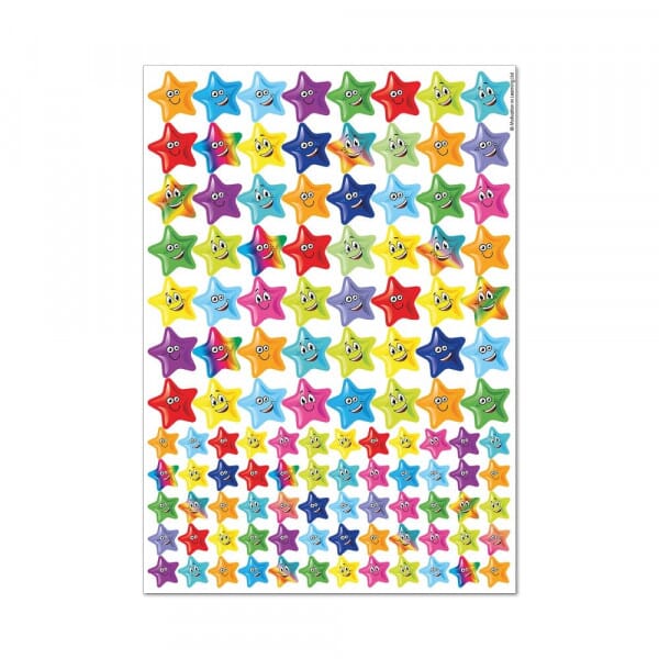 Sticker: Die Cut Stars - Bulk Pack: 50 A4 Sheets (5 X AS10307)