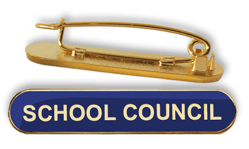 Badge: School Council Bar Blue - Enamel