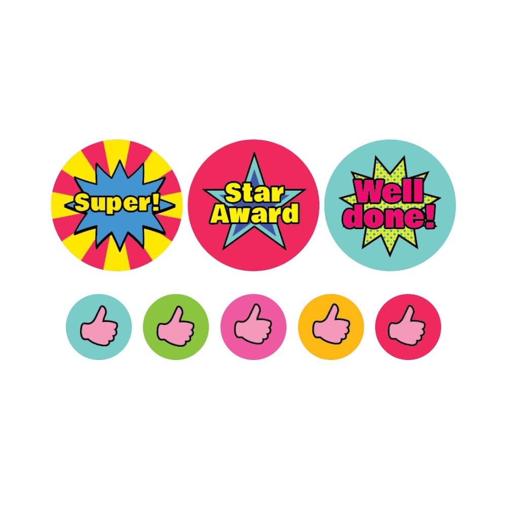 24/10mm A4 Pop Art Sticker Pack