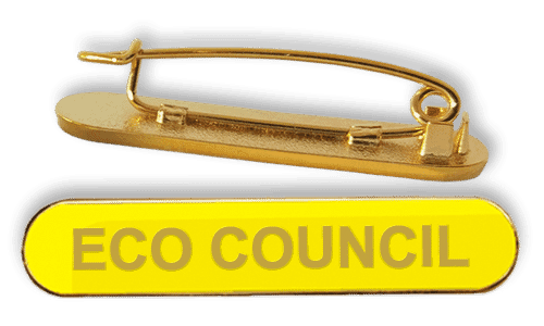 Badge: Eco Council Bar Yellow - Enamel