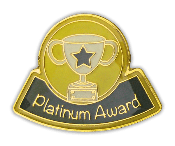 Badge: Platinum Award - Enamel